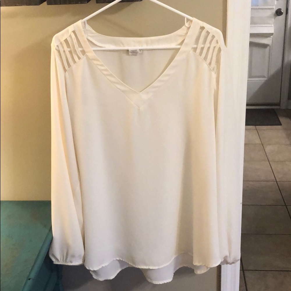 Sheer Cream Top
